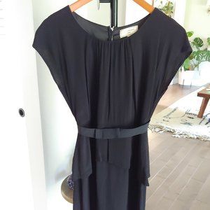 Anthropologie peplum, little black dress